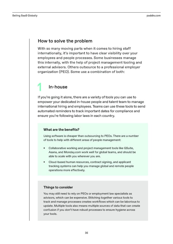 Selling SaaS Globally | Handbook - Page 35